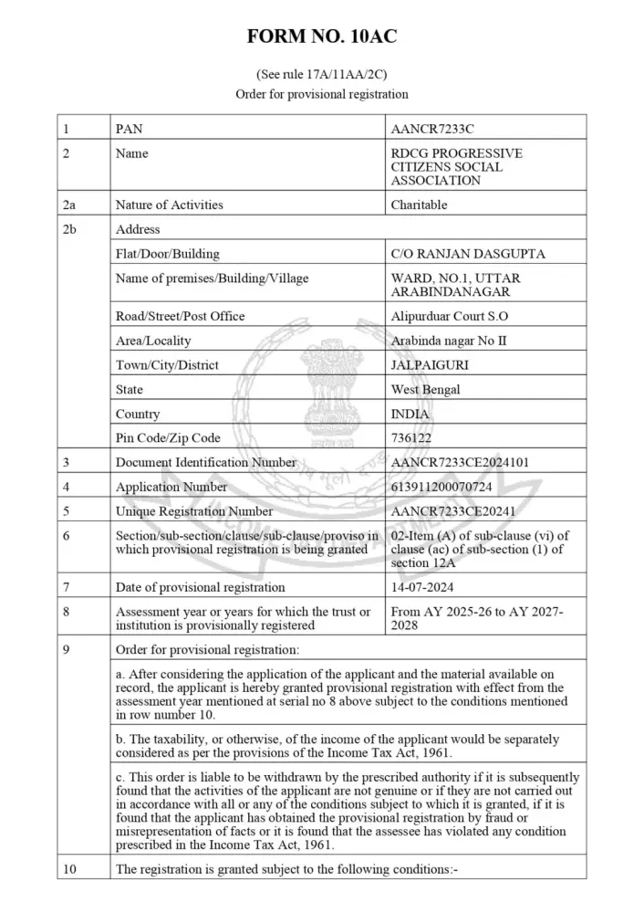 12A Certificate
